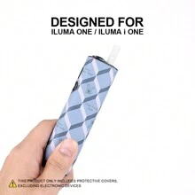 1 Pc For IQO ILUMA ONE/ILUMA I ONE Decorative Anti Fall Protective Cover, Fashionable Accessory Surface PU Leather Multi-Color Argyle Pattern Bear Gift, 360 Degree All-Round Protection, Shock Absorption, Anti Slip