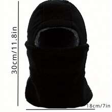 1 cái/bộ dày vải nỉ trùm đầu mặt nạ giữ ấm cổ, mặt nạ trượt tuyết chống gió cho cả nam và nữ dùng cho xe máy, thể thao ngoài trời trong thời tiết lạnh - Nhiều màu - Xem 9