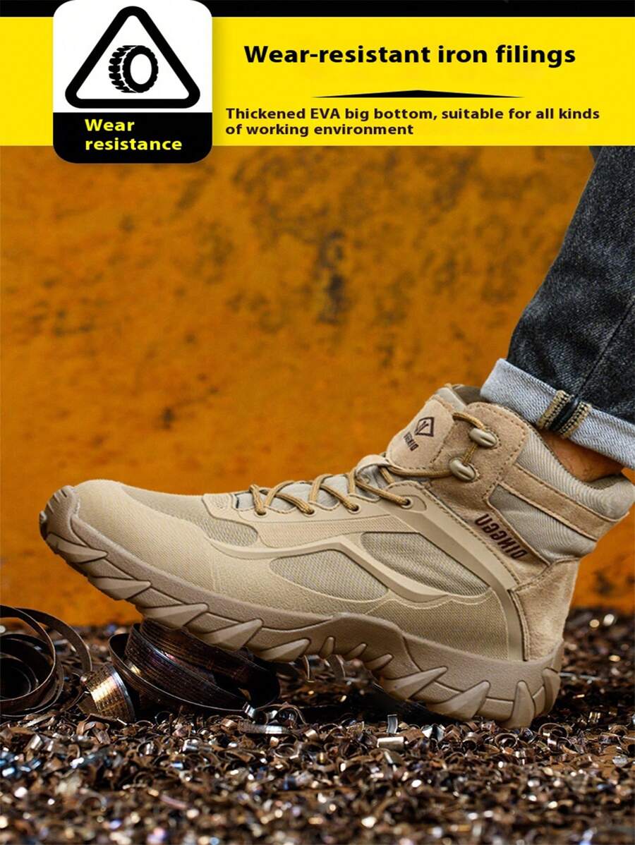 Men's Work Safety Shoes, Steel Toe AntiSmash AntiPuncture Protective