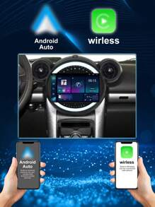 1入組SEPTON Android 13汽車音響播放器，適用於BMW Mini Cooper R56 R60 R51 2006-2014，無線導航智慧系統多媒體播放器，支援BT WIFI導航GPS無線Carplay，高品質 - A Mini 2006-2014 - 查看 9