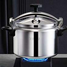 Edelstahl Schnellkochtopf, geeignet für Gas- und Induktionskochfeld, für den Haushalt und gewerblichen Gebrauch, explosionsgeschützt, hoher Druck, großes Fassungsvermögen, schwere Ausführung