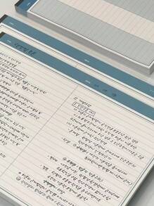 学生书写笔记本 横版梅拉德笔记本 可撕式学生专用学习笔记本 笔记本记事本 和记录簿 1 件 - 彩色 - 查看 6