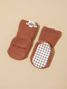 3 双幼儿加厚防滑卡通羊毛中筒袜，适合秋冬季 - 彩色 - 查看 4