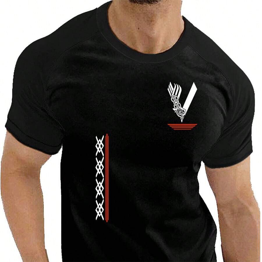 Viking T-Shirt For Men - Black - View 1