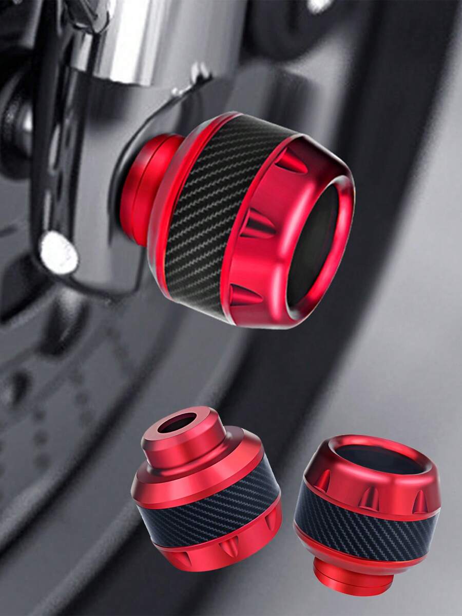 2 piezas Accesorios para motocicletas todoterreno Taza amortiguadora de aleación de aluminio, copa de horquilla delantera de fibra de carbono para bicicleta eléctrica anti-caída