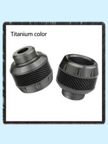 2 piezas Accesorios para motocicletas todoterreno Taza amortiguadora de aleación de aluminio, copa de horquilla delantera de fibra de carbono para bicicleta eléctrica anti-caída - Unitalla - Ver 6