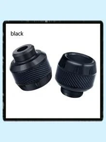 2 piezas Accesorios para motocicletas todoterreno Taza amortiguadora de aleación de aluminio, copa de horquilla delantera de fibra de carbono para bicicleta eléctrica anti-caída - Unitalla - Ver 10