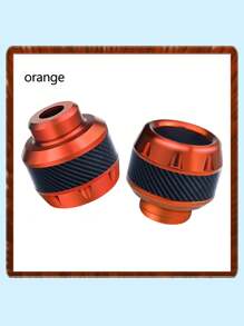 2 piezas Accesorios para motocicletas todoterreno Taza amortiguadora de aleación de aluminio, copa de horquilla delantera de fibra de carbono para bicicleta eléctrica anti-caída - Unitalla - Ver 8