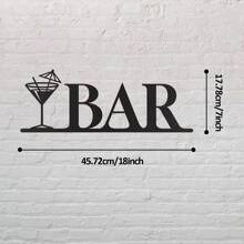 Black Metal Happy Hour Sign - Stylish Bar Wall Art For Home Decor, Outdoor And Indoor Use, Perfect For Living Room And Dining Room, Suitable For Modern Home Decor, Room Decor, Bedroom Decor, Bathroom Decor, Waterproof, Rust-Proof