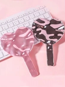 1 Peça Espelho Portátil Ondulado com Revestimento Eletrolítico em Formato de Coração, Espelho Fofo e Compacto de Alta Definição para Meninas, Maquiagem, Barato, Decoração de Quarto, Penteadeira, Viagem, Quarto, Acessórios de Maquiagem, Espelho, Espelho de Penteadeira, Mini Espelho, Espelho Compacto, Espelho Pequeno, Espelho de Mão, Barato, Enfeites de Meia, Maquiagem, Ferramentas de Maquiagem, Coisas Baratas, Presentes, Presentes para Mulheres, Presentes de Natal