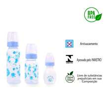 Kit 3 Baby Bottles 240ml 140ml 60ml - 藍色 - 查看 5