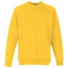 Fruit of the Loom Childrens Unisex Raglan Sleeve Sweatshirt (Sunflower) - Yellow - View 1