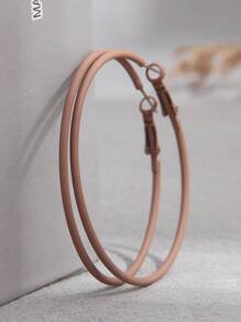 1對時尚簡約荧光白色優雅女士耳環 - 白色 - 查看 19