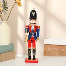 Wooden Nutcracker Ornaments Decoration Figures Puppet Home Decor (12 Inch) (Set) Gifts