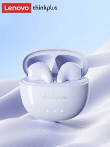 Lenovo 联想 LP2pro 无线蓝牙耳机，半入耳式高保真音质，麦克风用于通话、录音，适合游戏、音乐、运动，电池续航时间长，适用于智能手机、电脑、平板电脑 - 紫色 - 查看 4