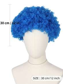 Pelucas sintéticas explosivas de colores y esponjosas para fiestas, vacaciones, Halloween, disfraces, bailes de máscaras, directa de fábrica (gafas no incluidas)
