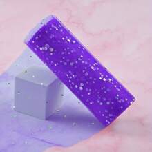 10 yards de rouleau de tulle à sequins pailletés - tissu de tulle en filet doux, pour la décoration de mariage et de fête, couture artisanale, accessoires de tutu, toile de fond de mariage, décoration de scène