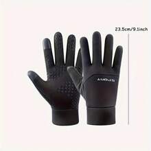 1 Pair Of Winter Outdoor Warm Insulated Gloves, Suitable For Sports, Cycling, Skiing, And Touch Screen Men's Waterproof Gloves - Keep Hands Warm, Windproof, And Hands Not Frozen