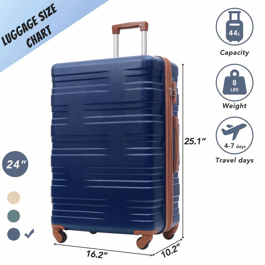 TSA Lock Hardside Expandable Luggage With Spinner Wheels Lightweight