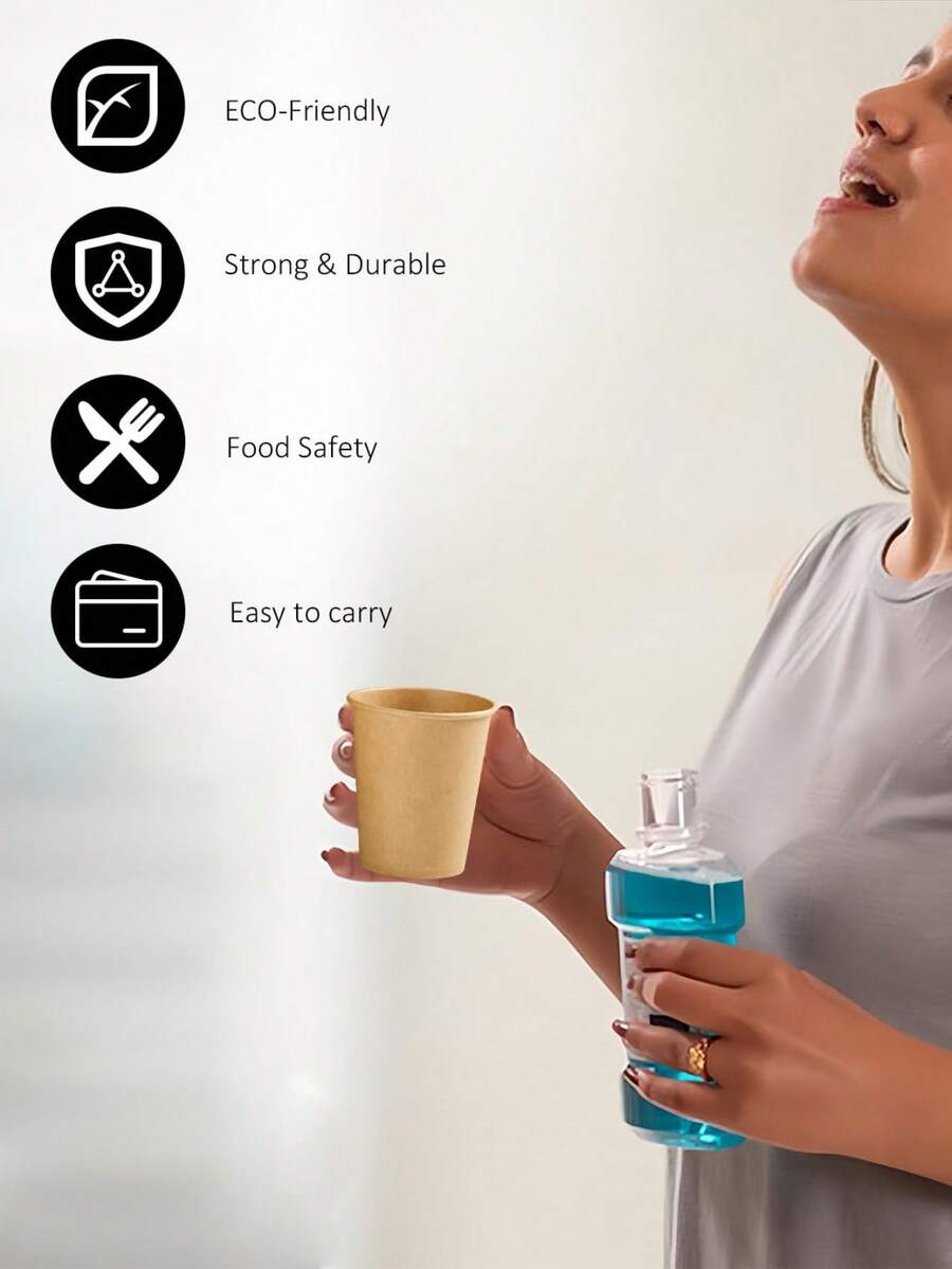 50pcs Disposable Paper Cups, Disposable Cups, Cups, The Number Is Very