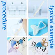 Epoxy Resin - Crystal Clear Epoxy Resin Kit - No Yellowing No Bubble Art Resin Casting Resin For Art Crafts, Jewelry Making, Wood & Resin Molds