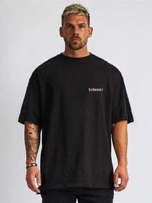 Men's Oversized StreetWear Limited Edition T-Shirt 100% Cotton From S To Plus Size G3 - 寶藍色 - 查看 2