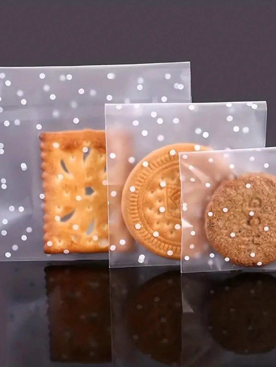 100pcs SelfAdhesive Candy Bag Cellophane Biscuit Bag SelfAdhesive