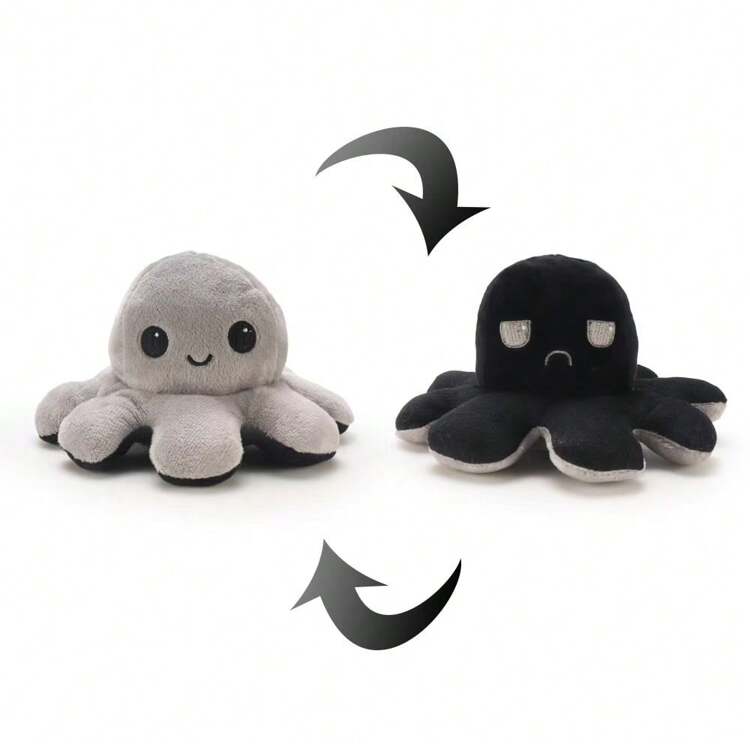 1 búp bê hình bí ngô, nhện, bạch tuộc có thể đảo ngược dùng cho lễ Halloween, món quà trang trí Halloween 2 trong 1 - Nhiều màu - Xem 18