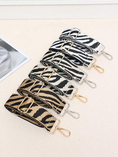 New Color Block Zebra Print Wide Strap Strap Accessories For Women's Bag Straps Shoulder Crossbody Bag Adjustable Replacement Straps Small Gifts