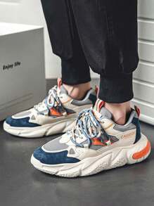Zapatillas casuales tenis de otoño para hombre, zapatillas de moda con correa de plataforma, zapatillas de correr casuales antideslizantes, adecuadas para correr, citas, entrenamiento, jogger,fitness, actividades al aire libre, ciclismo, baloncesto y uso diario.
