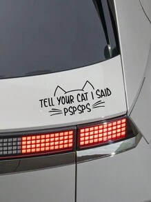 1 pieza Pegatina decorativa para coche para ventana, carrocería y luneta trasera - 33X14,6cm - Ver 15