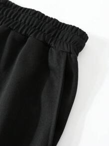 Bộ áo hoodie thu/đông nam | Họa tiết chữ thập | Trang phục thể thao thường ngày thiết yếu - Màu xám đen - Xem 6