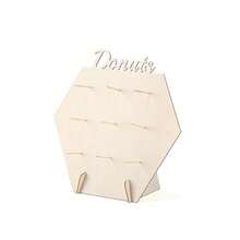 Wooden Doughnut Display Stand, Cake Shop Decor - Multicolor - View 7