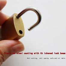 4pcs/10pcs Mini Padlock, 25mm Wide Anti-Theft Lock, Suitable For Cabinets, Milk Cartons, Luggage, Dorm Lockers, Drawers - Each Lock Comes With 2 Keys