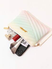 YL 1 件女士时尚刺绣拼色信封手提包 - 彩色 - 查看 3