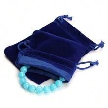 5pcs/10pcs Pack Drawstring Velvet Bags, Earphones, Power Bank, Jewelry Accessories, Jewelry & Cosmetics Packaging Velvet Pouches