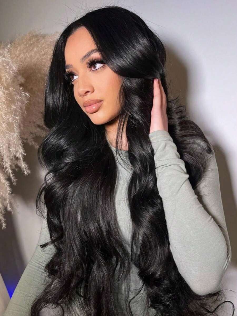 200% Density 13X4 HD Lace Front Wig Body Wave Lace Front Wigs Human Hair Brazilian Human Hair Wig Natural 13X4 Full Edges Lace Pre-Plucked Lace Wig With Baby Hair For Women Ear To Ear Swiss HD Lace For Natural Looking 8-40Inch - Natural Black - 查看 1