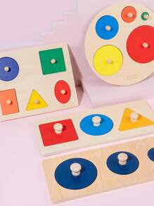 早教形状匹配抓握板益智玩具婴儿童积木/节日/圣诞节礼物 - 蒙特梭利早期教育配對教具 - 查看 7