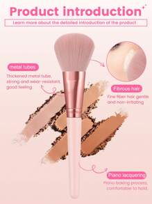 15-18-20-22-25-30-32 Pcs Light Pink Makeup Brush Set, High-Quality Synthetic Hair Eyeshadow Blending Brush Set, Cosmetic Tools,Giveaways,Professional Makeup Brushes,Complete Makeup Set - Baby Pink - View 9