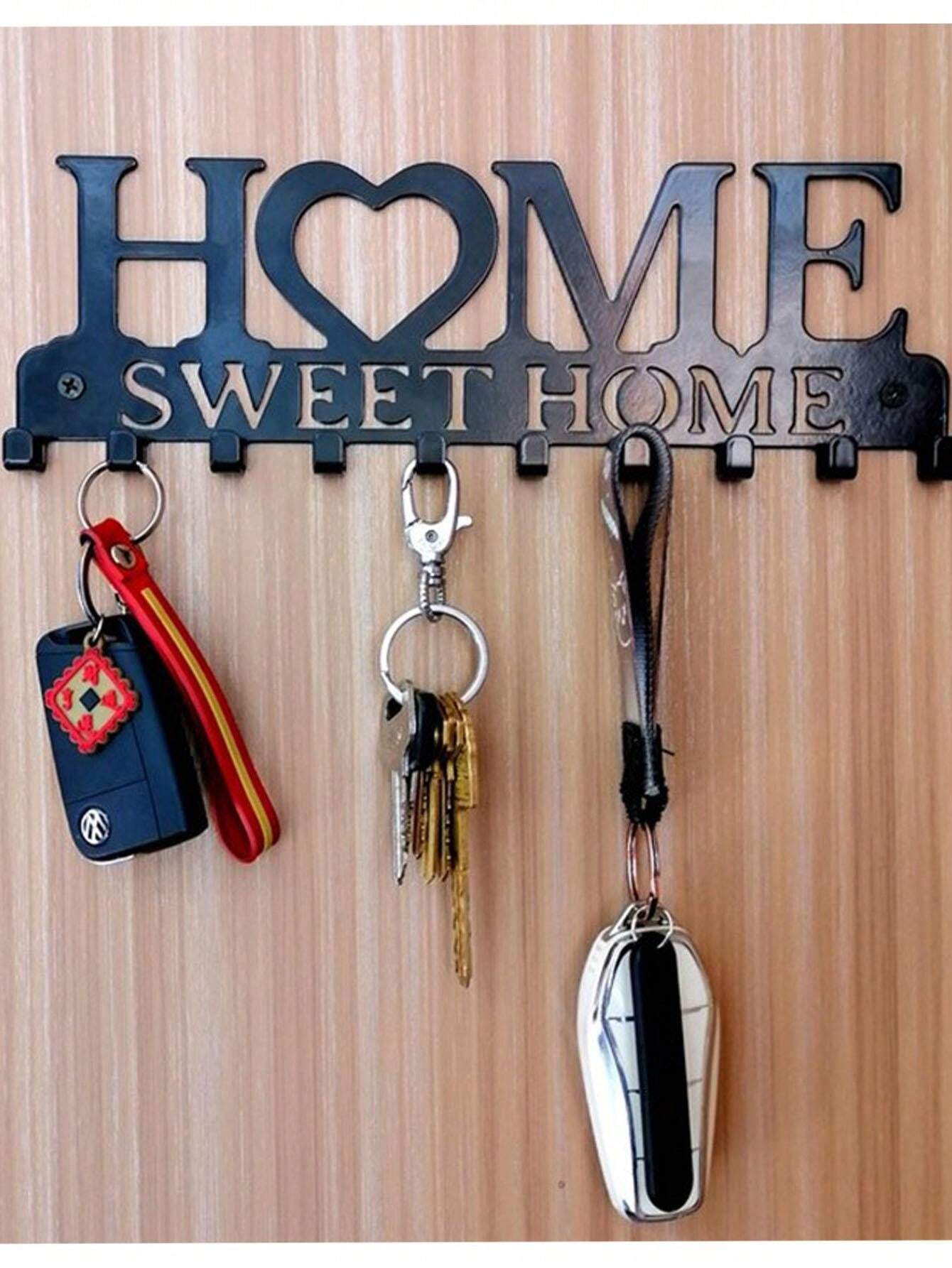 Wall Mounted Sweet Home Decorative Key Holder, Key Wall Hook, Creative