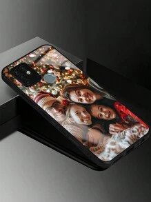 1 pieza Funda de teléfono de cristal de alta definición personalizada con foto compatible con Apple iPhone 16 Pro Max / Samsung S24 Ultra / Redmi / / OnePlus y otros modelos