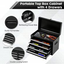 Artbros Rolling Tool Chest, 5-Drawer 2-In-1 Tool Cabinet With Lockable Wheels And Detachable Top Tool Box, Tool Cart For Warehouse, Workshop - Black - View 3