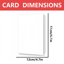 1pc Festive Greeting Cards (Christmas Cards) – Red White Polka Dot Mug & Candy Cane Design – For Xmas Gifting To Fam & Friends