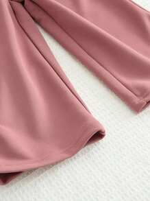 2pcs/Set Young Girl' Casual School Sports Cardigan And Pants Set, Spring Autumn - Pink - View 9
