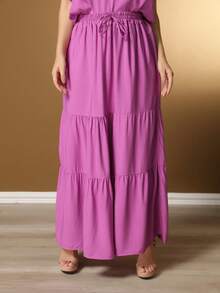 Women's Viscose Set Stripes, New Premium Model - Màu Lilac Tím - Xem 4
