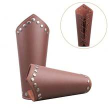 1 Cặp Vòng Tay Da PU Đinh Tán, Vòng Tay Cosplay Sừng Viking Thời Trung Cổ, Đạo Cụ Trang Phục Halloween 2 Chiếc - A - Xem 7