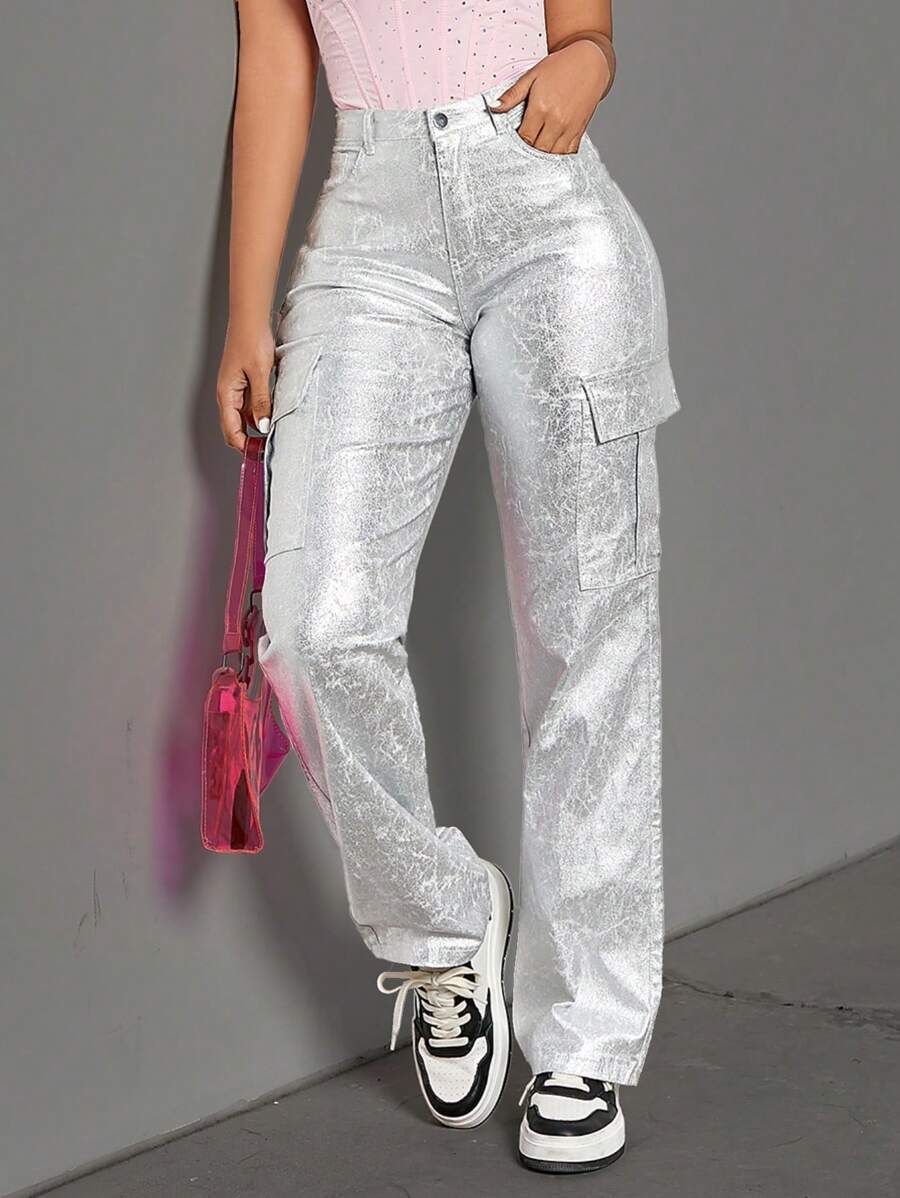 Apperloth A Women's Fashionable Sexy PU Leather Pants Punk Music Festival