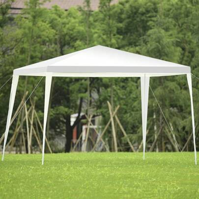 Lifezeal 10'x10' Outdoor Heavy Duty Pavilion Cater Events Outdoor Party Wedding Tent White