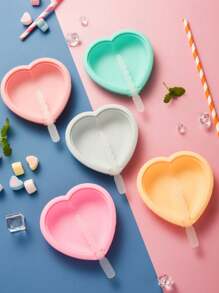 冰棒模具套装 - 硅胶模具，可堆叠冰淇淋模具，带盖和可重复使用的棍棒 - 多色 - 查看 13