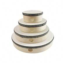 木钟鼓乐器，木制打击乐器，圣诞节礼物 - 彩色 - 查看 1